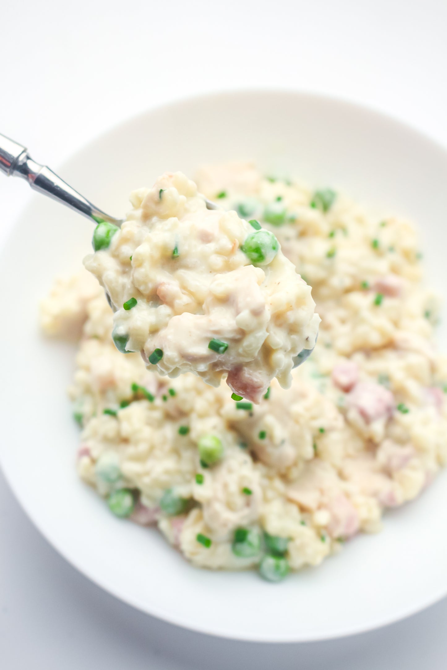 Creamy Chicken, Bacon & Pea Risotto