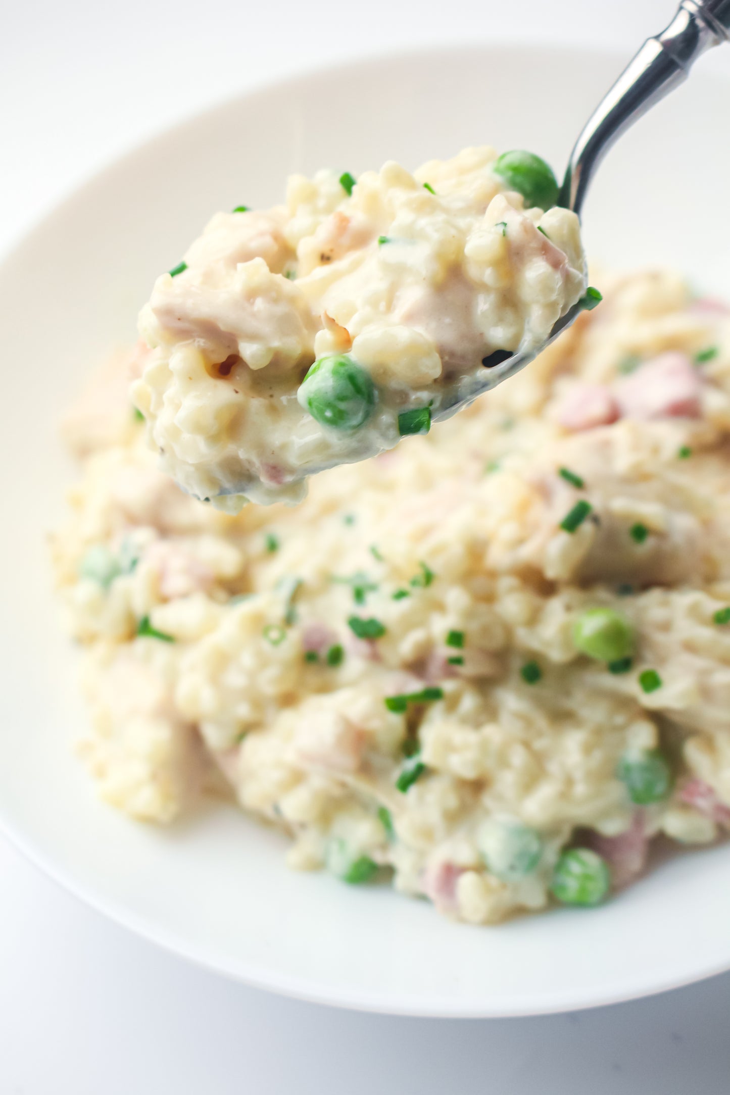 Creamy Chicken, Bacon & Pea Risotto