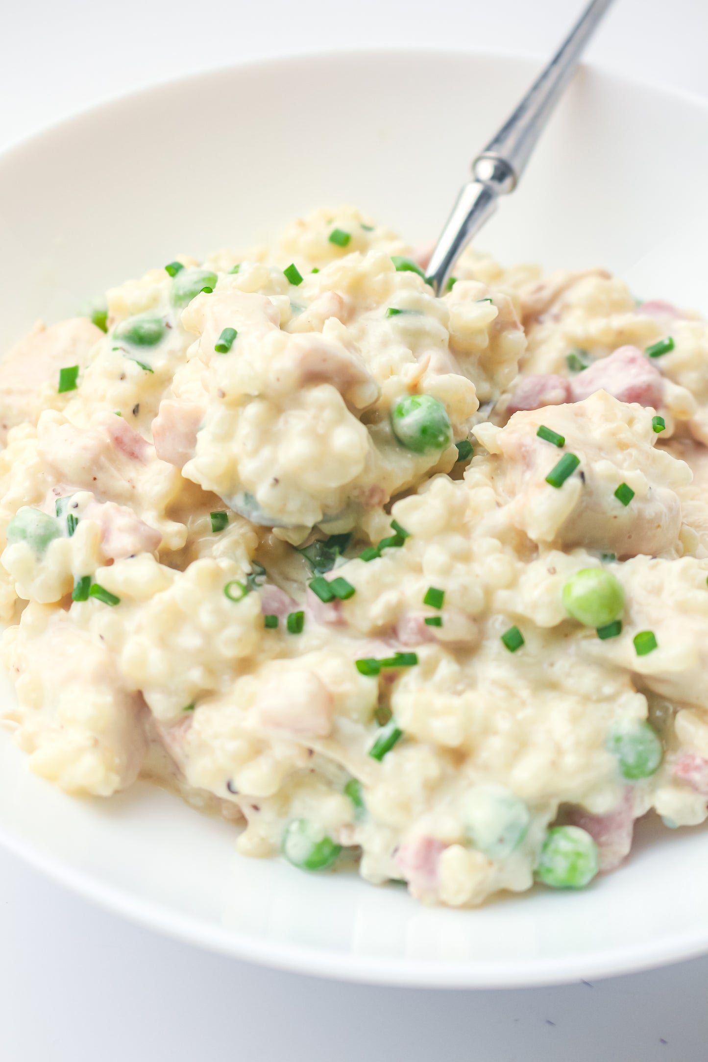 Creamy Chicken, Bacon & Pea Risotto